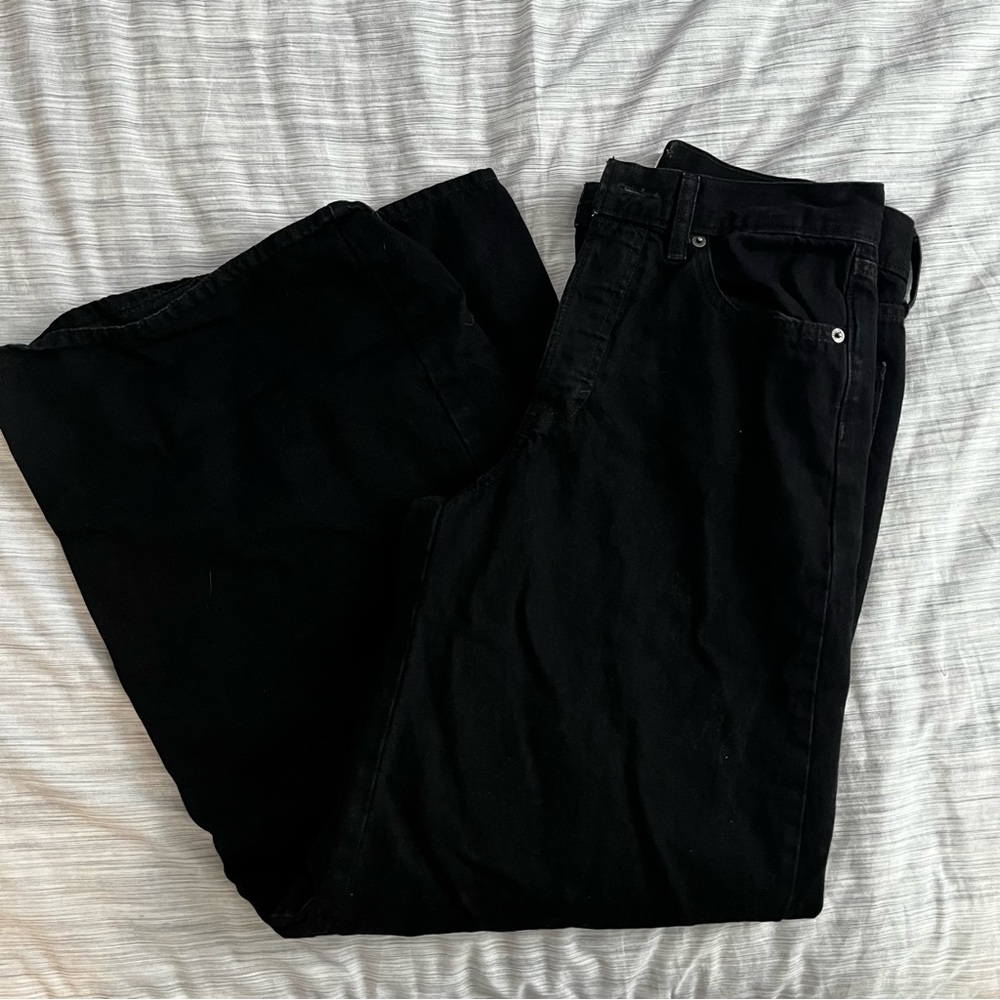Universal thread black ultra wide leg pants size 4